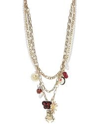 Sphera Milano - Plated 5.5Mm, 15Mm, 18Mm Pearl Cz Necklace - Lyst