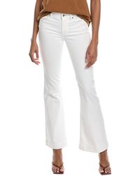 7 For All Mankind - Tailorless Dojo White Flare Jean - Lyst