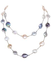 Margo Morrison - Silver 14-15mm Pearl Necklace - Lyst