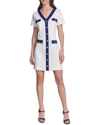 KARL LAGERFELD - Scuba Sheath Dress - Lyst