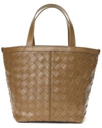 Tiffany & Fred Paris - Woven Leather Top Handle Shoulder Bag - Lyst