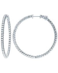 Diana M. Jewels - Fine Jewelry 18k 1.60 Ct. Tw. Diamond Hoops - Lyst