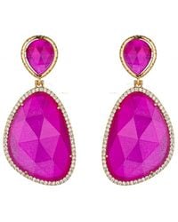 Eye Candy LA - The Luxe Collection Cz Anya Drop Earrings - Lyst