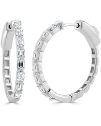 Sabrina Designs - 14K 1.27 Ct. Tw. Diamond Hoop Earrings - Lyst