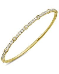 Forever Creations USA Inc. - Forever Creations 14k 1.35 Ct. Tw. Diamond Flexible Bangle Bracelet - Lyst