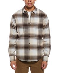 Vince - Missoula Plaid French Placket Shirt - Lyst