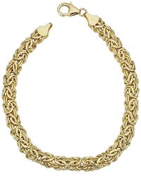 Italian Gold - 14k Byzantine Bracelet - Lyst