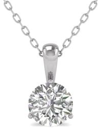 Diana M. Jewels - Diana M. Fine Jewelry 14k 2.00 Ct. Tw. Lab Grown Diamond Solitaire Pendant - Lyst
