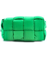 Bottega Veneta - Green Maxi Intrecciato Nylon Cassette Crossbody (authentic Pre- Loved) - Lyst