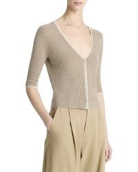 Vince - Microstripe Cardigan - Lyst