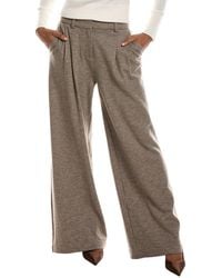 Jonathan Simkhai - Leroy Pleated Wool-Blend Wide Leg Pant - Lyst