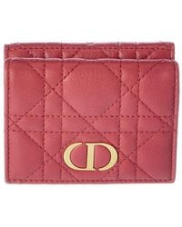 red dior wallet