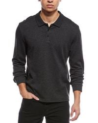 Vince - Heathered Double Face Polo Shirt - Lyst