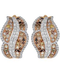 Monary 18k Rose Gold 2.21 Ct. Tw. Diamond Earrings - Multicolor