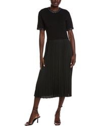 Nanette Lepore - Pleated Midi Dress - Lyst