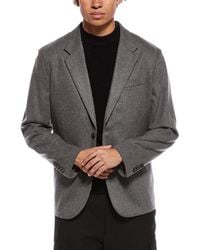 Vince - Wool-Blend Flannel Blazer - Lyst