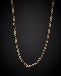 Italian Gold - 14k Oval Link Necklace - Lyst