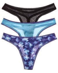 On Gossamer - 3Pk Mesh Hip G Thong - Lyst