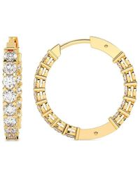Lab Grown Diamonds - 14K 10.00 Ct. Tw. Lab-Grown Diamond Earrings - Lyst