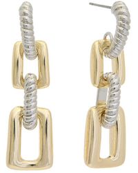 Juvell - 18K Plated Drop Link Earrings - Lyst