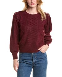1.STATE - Variegated Cable Sweater - Lyst