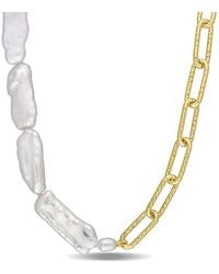 Rina Limor - 18k Over Silver 5-7mm Pearl Necklace - Lyst