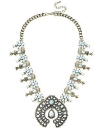 Eye Candy LA - The Luxe Collection Howlite White Blossom Drop Necklace - Lyst