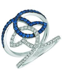 Le Vian - Blueberry Sapphire 14K 0.95 Ct. Tw. Diamond & Sapphire Cocktail Ring - Lyst