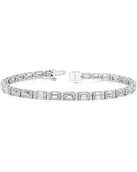 Lab Grown Diamonds - 14K 9.96 Ct. Tw. Lab-Grown Diamond Tennis Bracelet - Lyst