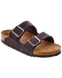 Birkenstock - Arizona Soft Footbed Suede Leather Sandal - Lyst
