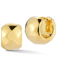 Sphera Milano - 14k Over Silver Hollow Geometric Chunky Hoops - Lyst