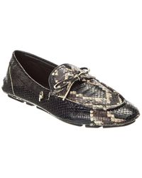 Bally - Gaspar Snake-Embossed Leather Loafer - Lyst