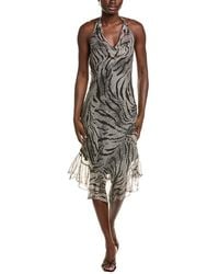 Issue New York - Silk Midi Dress - Lyst