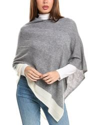 Forte - Border Stripe Cashmere Poncho - Lyst