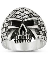 YIELD OF MEN - Yield Of Silver Skull Ring - Lyst