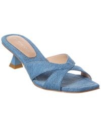 Stuart Weitzman - Miami 50 Leather & Canvas Sandal - Lyst