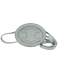 Celine - Calfskin Oval Cuir Triomphe Crossbody (Authentic Pre-Loved) - Lyst