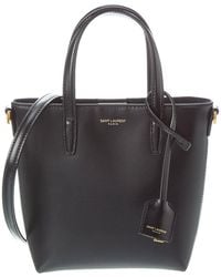 Saint Laurent - Toy Mini Leather Shopping Tote - Lyst