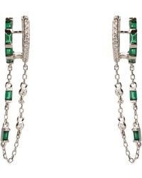 Ebru Jewelry - Cz Dangle Earrings - Lyst