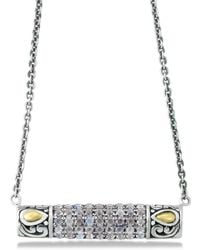 Samuel B. - 18K & 0.54 Ct. Tw. Moonstone Necklace - Lyst