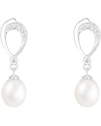 Splendid - 7.5-8Mm Pearl Cz Dangle Earrings - Lyst
