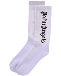 Palm Angels - Classic Logo Socks - Lyst