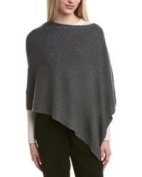 Sofiacashmere - Sofiacashmere Jersey Solid Wool & Cashmere-Blend Poncho - Lyst