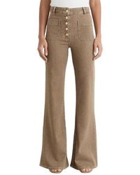 Reiss - Petite Cali Twin Pocket Button Flared Jean - Lyst