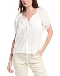 9seed - Gauze Puff Sleeve Top - Lyst