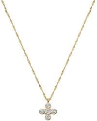 Electric Picks - Kylie 14K Plated Cz Pendant Necklace - Lyst