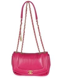 CHANEL - Pink Lambskin Leather Medium Simply Flap Bag (authentic Pre-loved) - Lyst