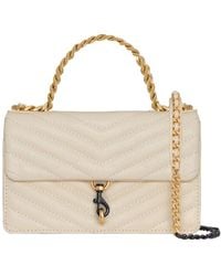 Rebecca Minkoff - Edie Mini Leather Crossbody On Chain - Lyst