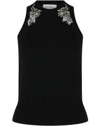 McQueen - Wool & Cashmere Racerback Tank Top - Lyst