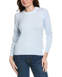 Hannah Rose - Button Shoulder Cashmere-Blend Sweater - Lyst